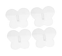 Healeved 4pcs Butterflies Shaped Nail Mold Holders Nail Practice Stands for Displaying Art Designs Professional Manicure Tool for Salon and Personal Use