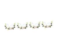Healeved 4pcs Butterfly Headband for Women Handmade Carnival Hair Accessories for Birthday Parties and Prom Events Comfortable and Stylish Cosplay Headband for All Occasions