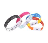 Healeved 4pcs Christian Nfc Scripture Wristband for Men and Women with Interactive Scripture Access and Snug Fit, Vibrant Cloth Bible Verse Bracelet for Youth Ministry the Go