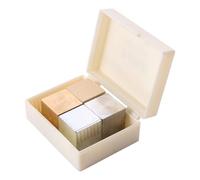 Healeved 4pcs Density Cubes Set Metal and Wooden Blocks Iron Aluminum Copper Cubes for Physics Educational Experiments and Science Learning