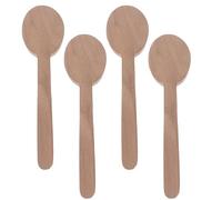 Healeved 4pcs DIY Wood Spoon Whittling Kit Unfinished Black Walnut Wooden Spoons for Hand Carving Crafting Accessories Wood Carving Materials and Woodcraft Projects