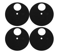 Healeved 4pcs Dog Nail Trim Sandpaper Replacement Pads with Self Adhesive Backing, Black Sandpaper Sheets for Pet Scratch Boards, Suitable for Dogs and Cats, for Traveling and Furniture
