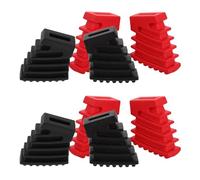 Healeved 4pcs Drum Stand Accessories Drum Rack Feet Sleeve Non-slip Pad Stand Protector Replacement Plastic Foot Covers for Cymbal Parts Kit Accessories