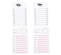 Healeved 4pcs Eyelash Palette Lash Trays Grafting Eyelash Tray Holder Lash Plates for Individual Cluster Extensions