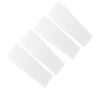 Healeved 4pcs Flexible Silicone Keyboard Cover Compatible for Logitech Transparent Dustproof Protective Film for Computer Keyboards Dust Cover with Noise Reduction Full Protection