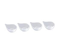 Healeved 4pcs Glass Facial Mask Mixing Bowl Essential Oil Container Diy Stirring Tool Organic Jojoba Oil Bowl