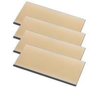 Healeved 4pcs Gold Shade #10 Welding Helmet Lens Replacement Glass Plates Darkening Filter Lens for Protective Weld Hood Eye Safety Equipment