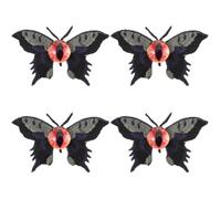 Healeved 4pcs Halloween Eyeball Hair Clip Unique Embroidered Hair Barrette for Women for Parties Everyday Wear Adds Charm Playfulness to Hairstyles