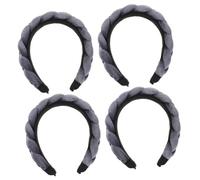 Healeved 4pcs Headband for Women Soft Makeup Hair Accessory Stylish Design for Face Washing Sports and Daily Use