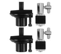 Healeved 4PCs Hi-Hat Clutch & Cymbal Seat Holder - Cymbal Hi-Hat Accessory for Studio Rehearsal and Live Performance - Clutch Pad Support for Drum Kit and Jazz Drum