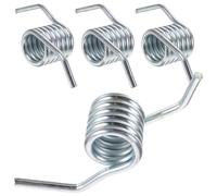 Healeved 4pcs Hydraulic Jack Spring Floor Jack Handle Return Spring Replacement Part Supplies Silver High Grade Iron Material Easy to Install Good Toughness Professional Practical Use