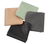Healeved 4pcs Large Pocket Cosmetic Bag Set Squeeze Top Closure, Small Makeup Pouch Collection in Khaki, Black, Light Green, and Dark Grey, Portable Coin Purse for Travel and Everyday Use