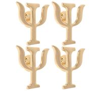 Healeved 4pcs Letter Brooch Pins Psychologists Pin Elegant Stylish Alloy Decorative Versatile Use Female Psychologists Office Occasion