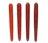 Healeved 4pcs Manual Acupressure Pens Trigger Point Stick Wood Round Hand Massage Tools with Smooth Surface Fatigue for Arms Waist Use While Listening to Music Or Watching Tv
