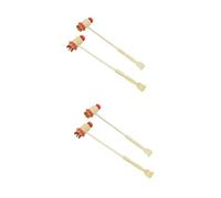 Healeved 4pcs Massager Hammer Handheld Back Massager for Full Body Pain Relief Manual for Neck Shoulder Back Leg Foot Arm Ergonomic Smooth Surface