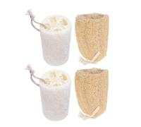 Healeved 4pcs Natural Loofah Sponge Dishcloth for Kitchen Bath Exfoliating Sponges