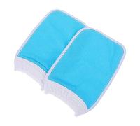 Healeved 4pcs Natural Material Bath Gloves Body Scrubber Gloves Exfoliating Brush