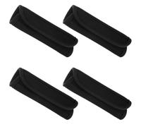 Healeved 4PCS Non-Slip Removable Pull-Up Bar Grip Covers, Black Barbell and Dumbbell Handle Cushions for Home Gym, Fitness Bar Pads Protecting Hands and Enhancing Grip Strength