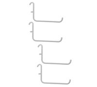 Healeved 4pcs Pegboard Hook Organizer Sturdy Display Shelf Hooks for Garage Storage Easy to Install Coated Finish Efficient Space-Saving for Tools and Goods