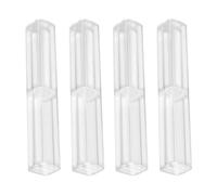 Healeved 4pcs Plastic Pen Display Storage Case Lightweight Pen Container Prevents Loss Suitable for Birthday and Business Activities