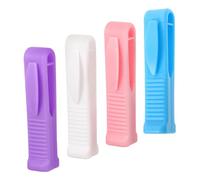 Healeved 4pcs Portable Plastic Ampoule Bottle Opener Set for Professionals and Nurses, Safe and Effortless Vial Opener for Home Use, Reusable and Compact Design