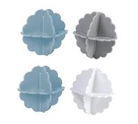 Healeved 4pcs Pp Particle Laundry Balls Energy-saving Washing Machine Drying Balls for Entanglement Washing Random Color