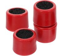 Healeved 4PCS Red Round Double-Sided Cue Tip Shaper for Billiard and Snooker Professional Pool Cue Tip Trimmer Tool Sturdy Billiard Accessories for Maintenance