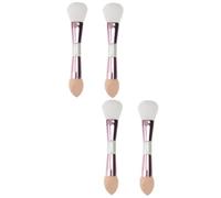 Healeved 4pcs Revolution Makeup Brushes Multifunctional Blush Brush Dual Ended Makeup Tools Portable for Mom
