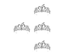 Healeved 4pcs Rhinestone Wedding Crown for Bride Snake Headpiece, Vintage Bridal Hair Accessories with Alloy and Plastic Material, Comfortable Wear for Costume Party and Wedding Occasions