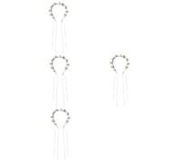 Healeved 4pcs Romantic Floral Headdress for Brides Foam Flowers Elegant Photo Prop for Weddings Birthdays Seaside Parties Bridal Hair Accessory