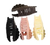 Healeved 4pcs Shell Claw Clips for Women Unique Shark Shape Hair Accessories Comfortable Hold for Hairstyling for Bridesmaids and Princess Costumes Durable Design