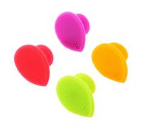 Healeved 4pcs Silicone Face Brush for Cleansing and Exfoliating Hand-held Design for Facial Care for Deep Cleaning