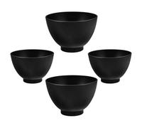Healeved 4pcs Silicone Face Mask Mixing Bowls Set with Wide Mouth and Stackable Design, Large 450ml and Middle 250ml Capacity Bowls for Beauty Applications and Skincare Routine