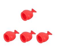 Healeved 4pcs Silicone Lip Plumping Device Lip Suction Plumper Fish Shape Plumper Enhancer Tool Women Beauty Tools