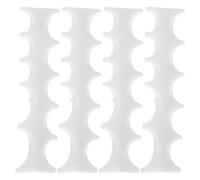 Healeved 4pcs Silicone Nail Art Pen Holder Stand Fishbone Design for Organising Manicure Tools and Nail Brushes Desk Vanity