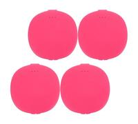 Healeved 4Pcs Silicone Storage Box Set, Lightweight Portable Carrier Case for Reusable Period Cups, Pink Compact Holder for Feminine Hygiene Care