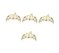 Healeved 4pcs Snake Headband Egyptian Snake Crown Wedding Tiaras for Bride Rhinestone Queen Headpiece Halloween Birthday Party Costume Accessories Women Hair