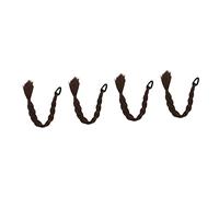 Healeved 4pcs Straight Ponytail Hair Extension Natural No-trace Double Braid Ponytail Extension for Women Deep Soft and Lightweight for Daily Use and Parties