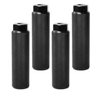 Healeved 4pcs Stunt Pegs for Mountain Bikes Non-slip Rear Footrests with Anti-skid Surface Lightweight Cycling Accessories for Rear Wheel Tricks and Extended Riding Comfort