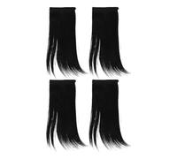 Healeved 4pcs Thinning Hairpieces for Women Invisible Hair Topper Extensions Breathable Human Hair Pieces Easy Clip Design for and Discreet Enhancement