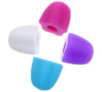 Healeved 4pcs Toothpaste Dispensers Toothpaste Caps Self-Sealing Self-Closing Design Food-Grade Silicone Creative Small Size Caps for Home Use Suitable