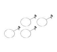 Healeved 4pcs Wall Mounted Iron Ball Display Holders for Basketball and Volleyball, Easy to Install Silver Basketball Holder Rack for Home and Exhibition Hall