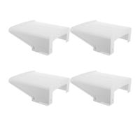 Healeved 4pcs White Plastic Security Camera Cover Outdoor Rain Shield Weatherproof Protective Housing with Easy Installation for Park and Exterior Cameras