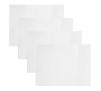 Healeved 4pcs White Sublimation Aluminum Blanks 6x4 Inch Double-sided High Gloss Aluminium Plates for Heat Transfer DIY Crafting, Office Door Signs, License Plate Blanks, Metal Plaque