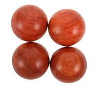 Healeved 4pcs Wooden Baoding Balls Hand Massager for Dexterity Training and Grip Strength with Solid Rosewood Material, Portable Design for Wellness Support and Silent Meditation Sessions