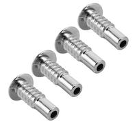 Healeved 4pcs Zinc Alloy Folding Hinge Sofa Hardware Screws with Versatile Compatibility for Recliner and Chair, Silver Colour Sofa Accessories Screw Suitable for Residential and Commercial
