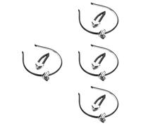 Healeved 4sets Vintage Heart Hairband Clip for Women Stylish Hair Styling Tools for Various Hairstyles for and Everyday Use