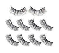 Healeved 5 Pairs False Eyelashes Dramatic Style with Artificial Fiber Material, Comfortable and Practical for Stage Performance and Party Makeup, Lightweight and Natural Looking Lashes