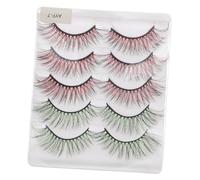 Healeved 5 Pairs Natural False Eyelashes Realistic Fake Lash Extensions for Eye Makeup Lightweight Soft Wispy Lashes Enhance Charm and Multiple Uses