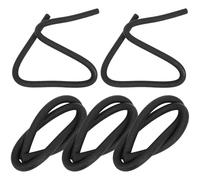 Healeved 5 Pcs Black Foam Backing Rod 25Mm Diameter X 1M Gap Filler Strips for Sofa Covers, Couch Seat Protectors and Furniture Slipcover Tuckers, Flexible Foam Tubes for Cushion and Crack